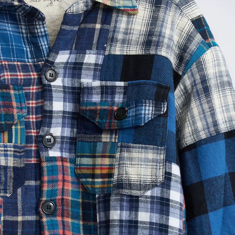 Greg Lauren Greg Lauren size2 Men's plaid lamb wool jacket Size US M / EU 48-50 / 2 - 3 Thumbnail