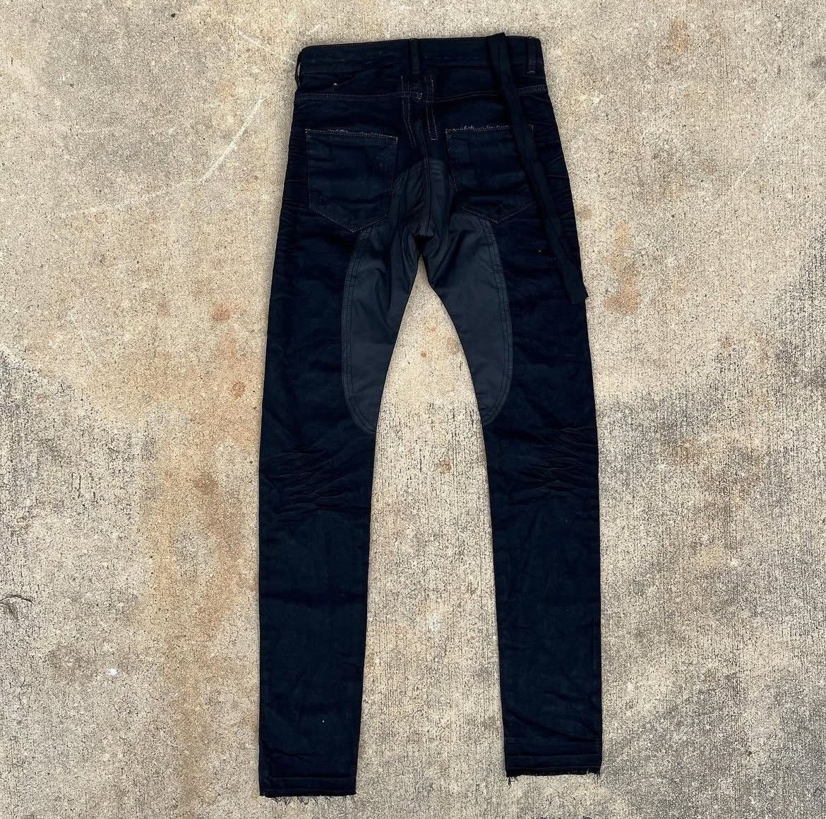 Rick Owens Rick Owens SS09 “Strutter” Waxed Saddle Denim Size US 30 / EU 46 - 3 Thumbnail