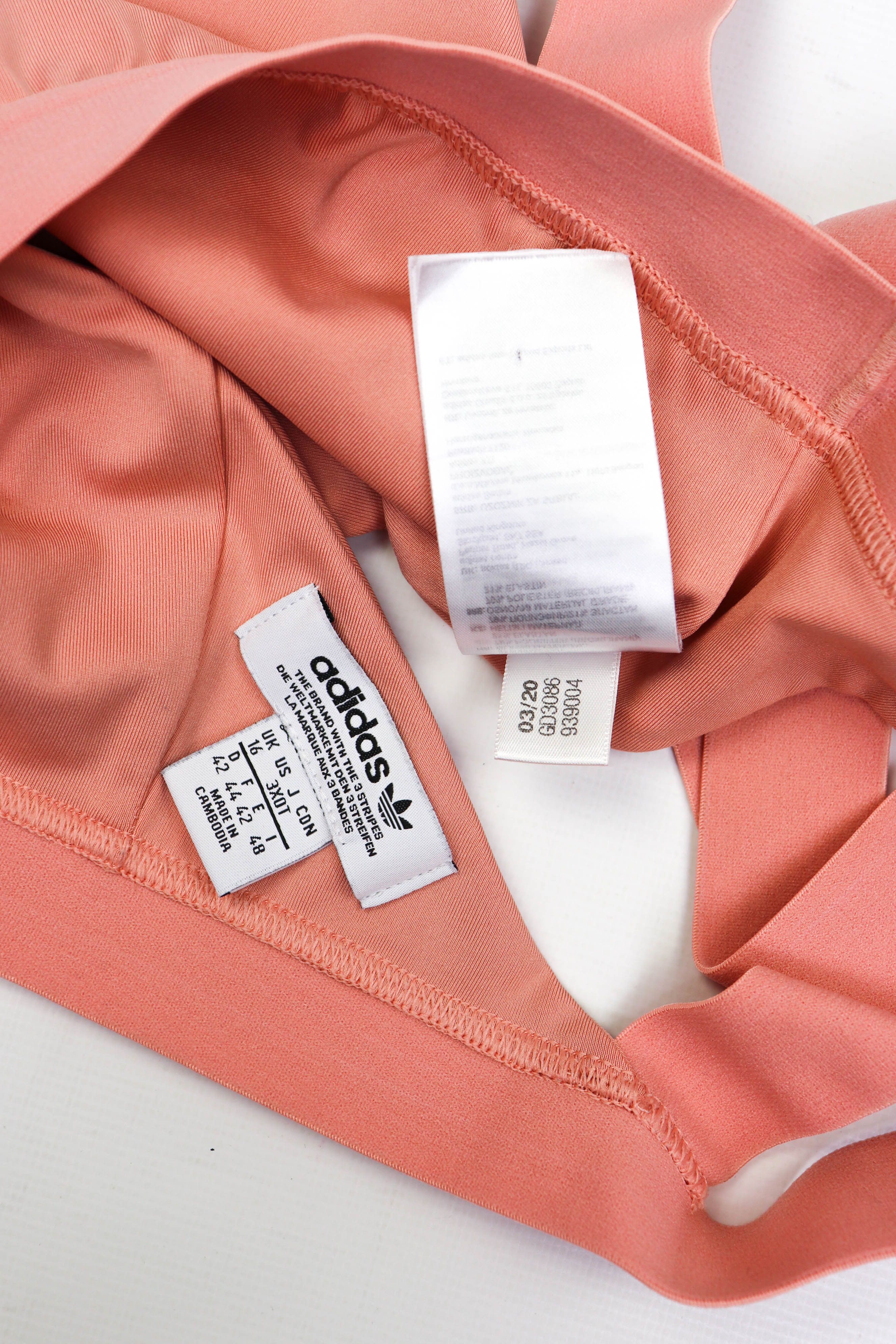 Adidas Adidas '20 Peach Pink Crop Top Size XL / US 12-14 / IT 48-50 - 8 Thumbnail