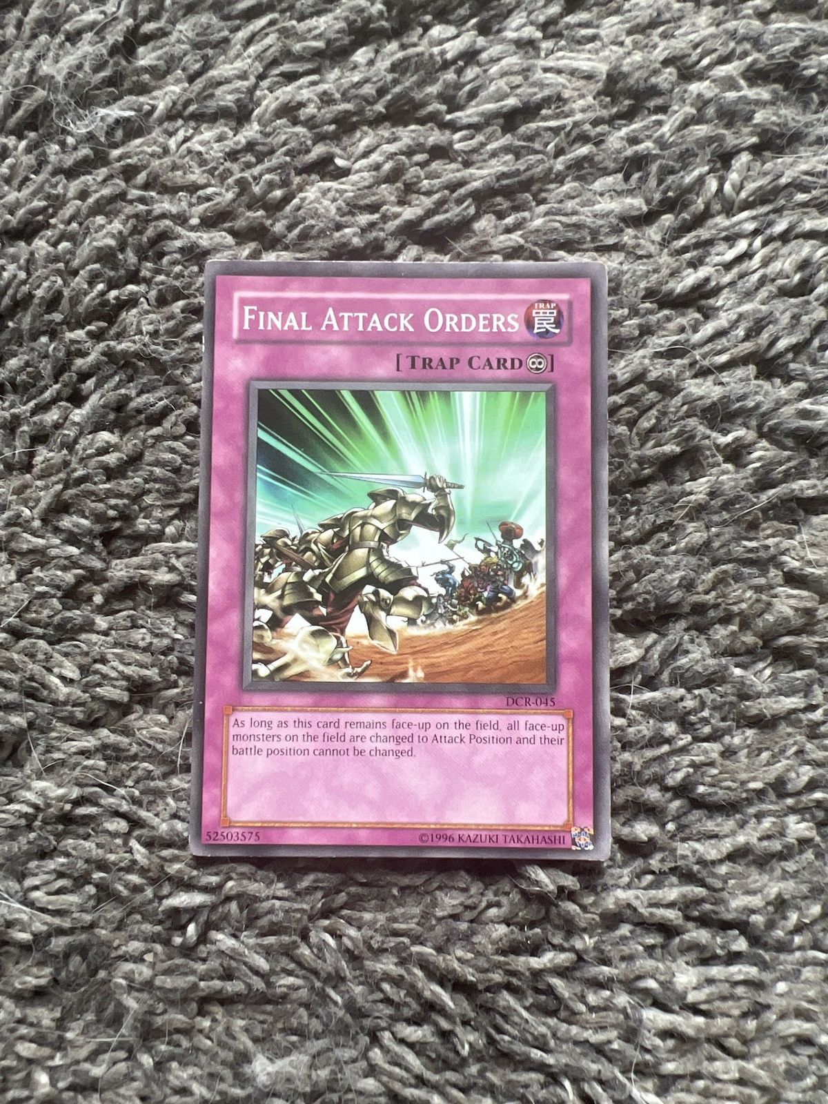 Vintage 1996 Konami Yu-Gi-Oh! Final Attack Orders Card Size ONE SIZE - 1 Thumbnail