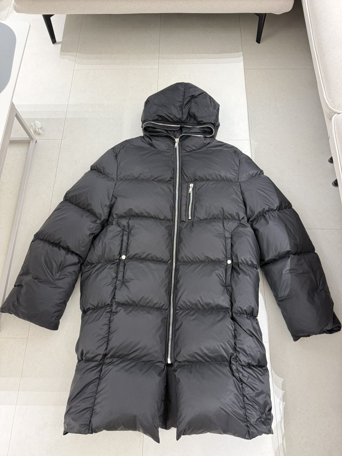Moncler × Rick Owens Moncler x Rick Owens Cyclopic Long Down Jacket Black - 23FW Size US L / EU 52-54 / 3 - 1 Thumbnail