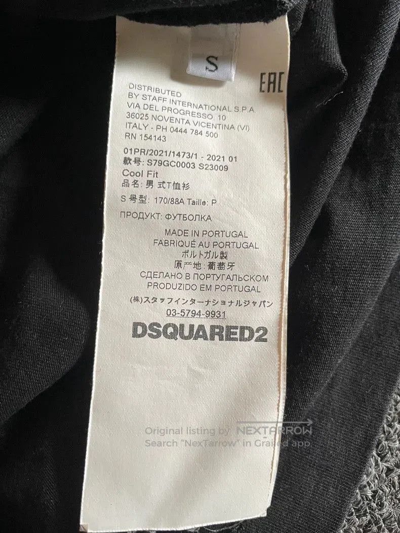 Dsquared2 Dsquared2 ICON Black Short Sleeve T. Size US S / EU 44-46 / 1 - 6 Thumbnail