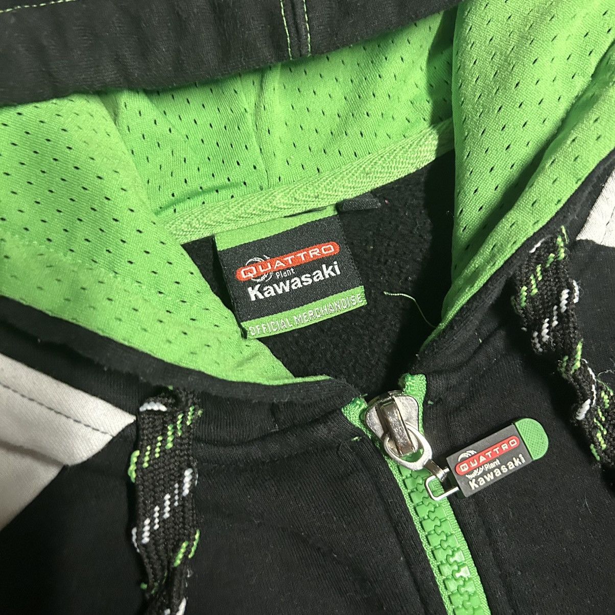Vintage Y2K Kawasaki Racing Zip Up Hoodie Asap Rocky Style Japan Size US M / EU 48-50 / 2 - 3 Thumbnail
