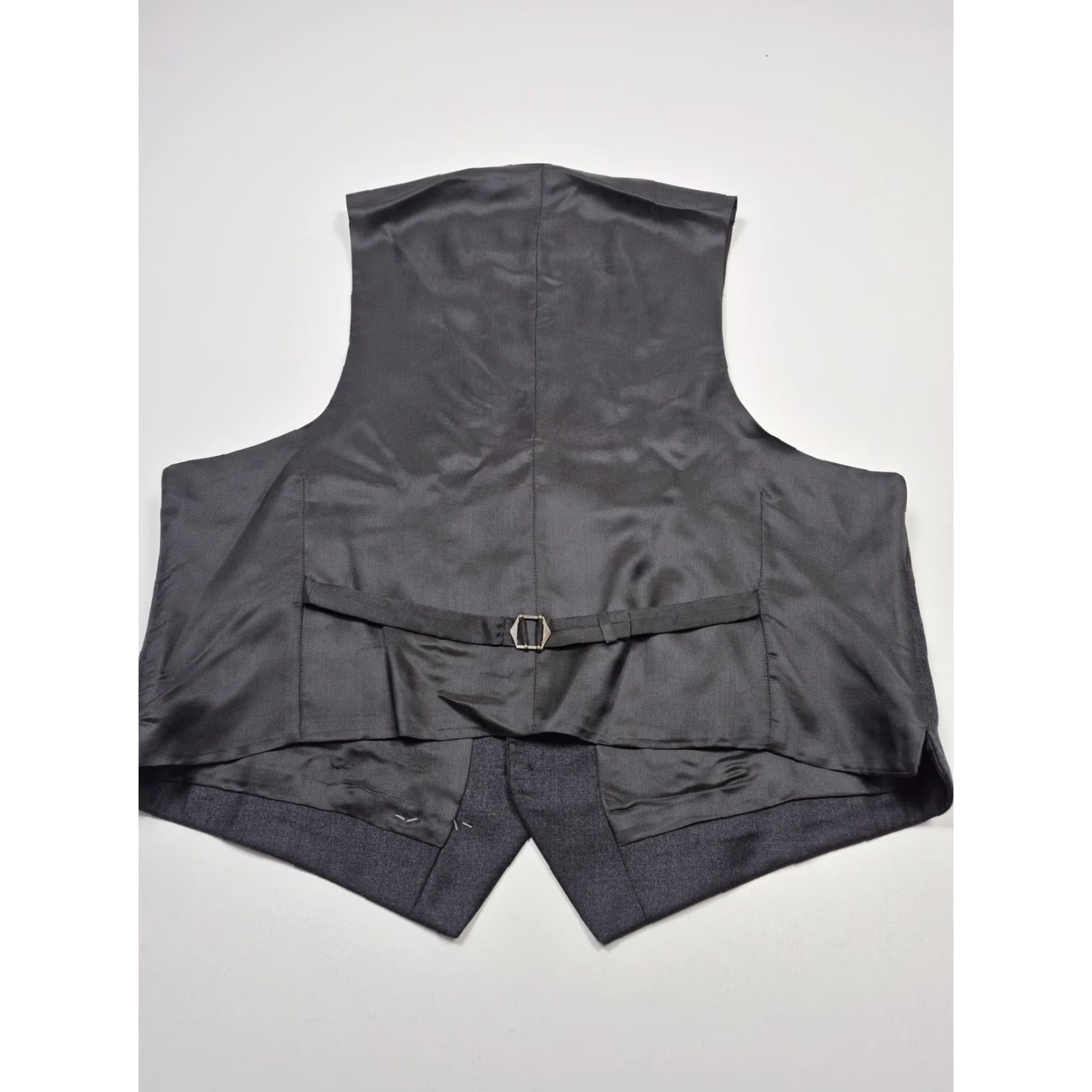 Vintage VINTAGE Michael Michael Kors Dress Vest Mens Gray Wool 5 Button Belted 3 Piece NWT 46 Waist 39W Solid Pattern Formal Wedding Business Mens Size US S / EU 44-46 / 1 - 4 Thumbnail