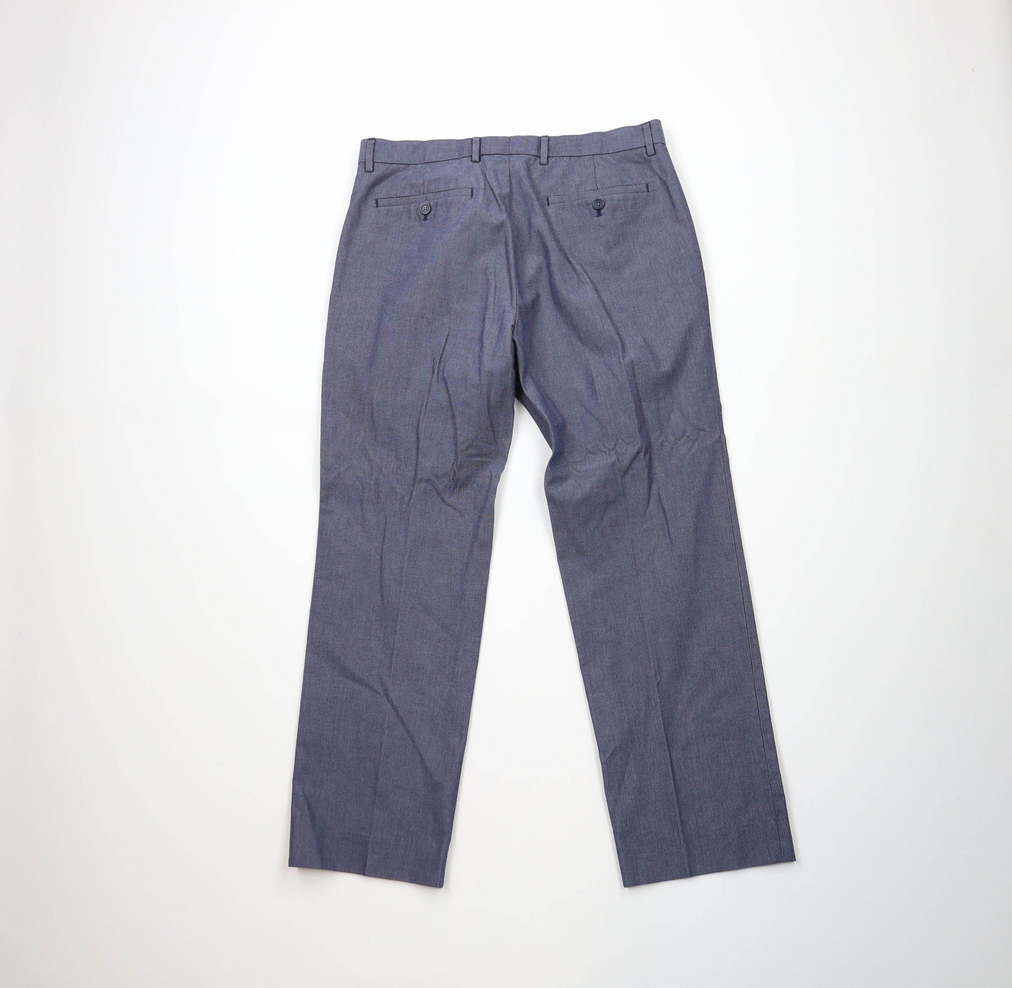 Banana Republic × Vintage Banana Republic Tailored Slim Fit Chino Pants Cotton Blue Size US 33 - 2 Thumbnail