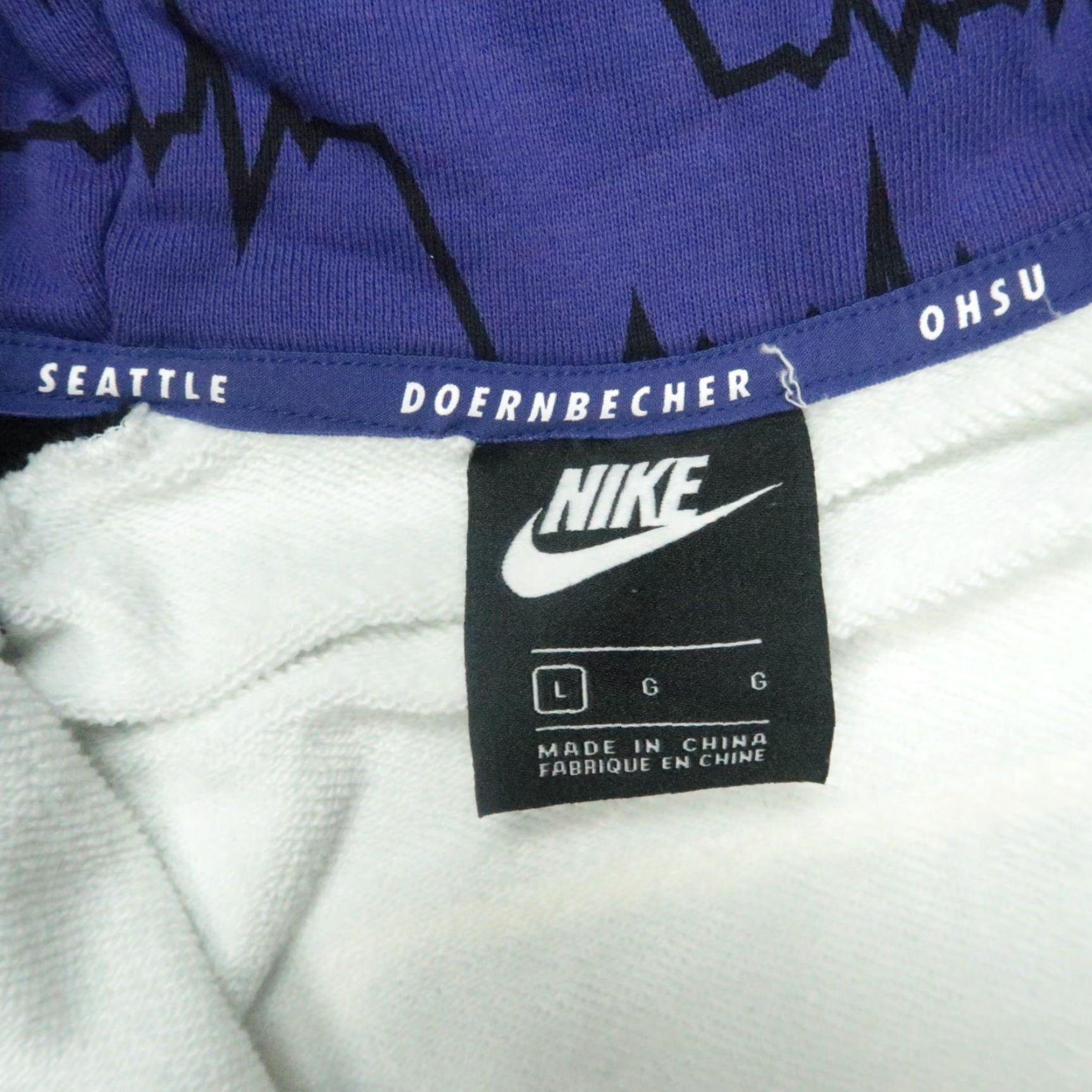 Nike Nike Hoodie Men Large Black Purple Doernbecher Seattle Freestyle Ethan Full Zip Size US L / EU 52-54 / 3 - 3 Thumbnail