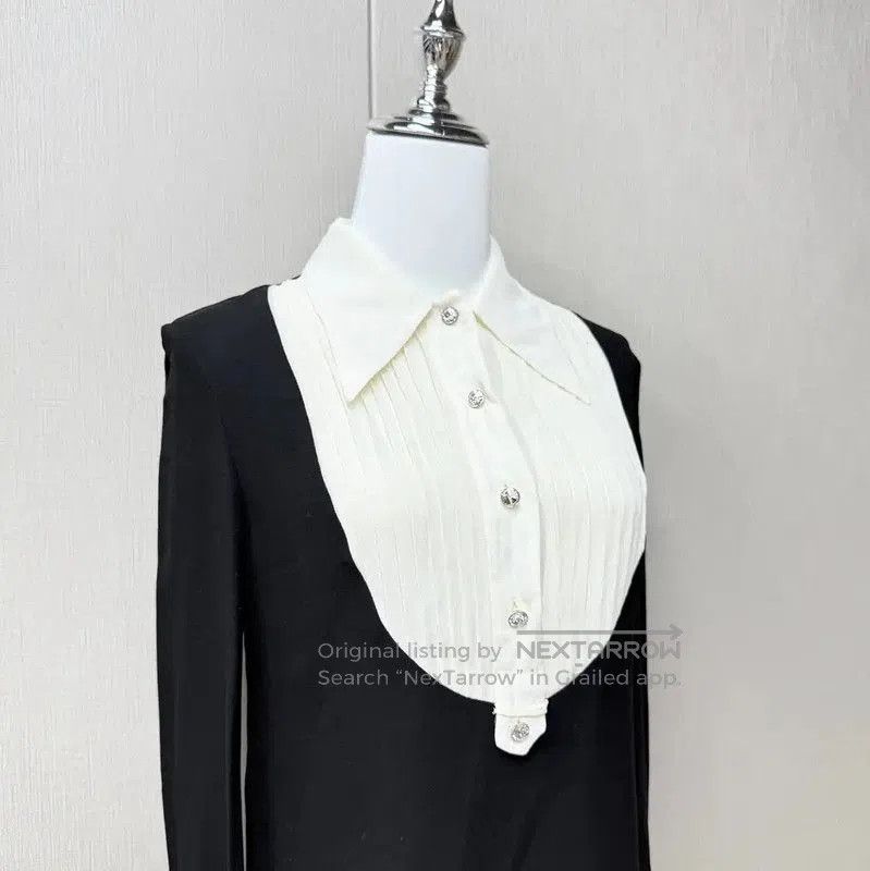 Miu Miu Miu Miu Color Block Long Sleeve Dress . Size S / US 4 / IT 40 - 4 Thumbnail