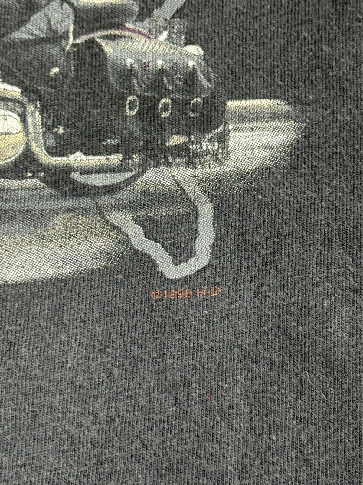 Harley Davidson Vintage 90s Harley Davidson Faded Biker Grunge XL T Shirt Size US XL / EU 56 / 4 - 3 Thumbnail