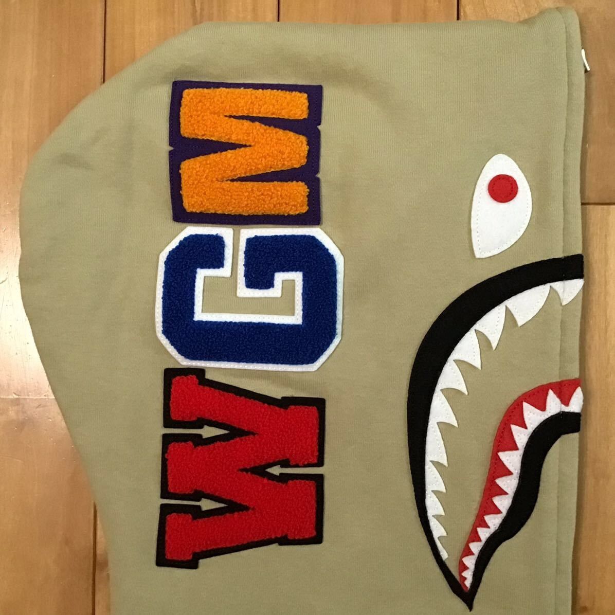 Bape BAPE WGM Shark full zip hoodie beige a bathing ape Size US S / EU 44-46 / 1 - 4 Thumbnail