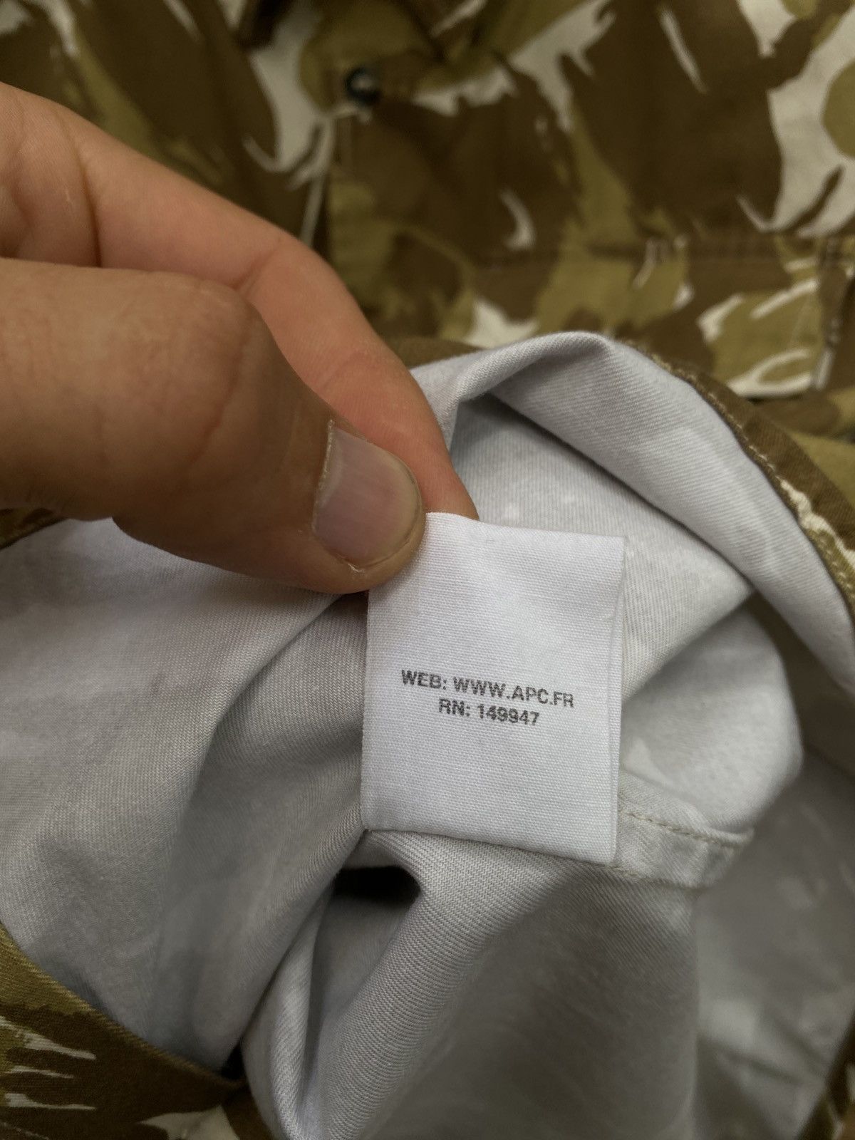 A.P.C. A.P.C. Camo Shirt New With Tags Size US M / EU 48-50 / 2 - 8 Thumbnail