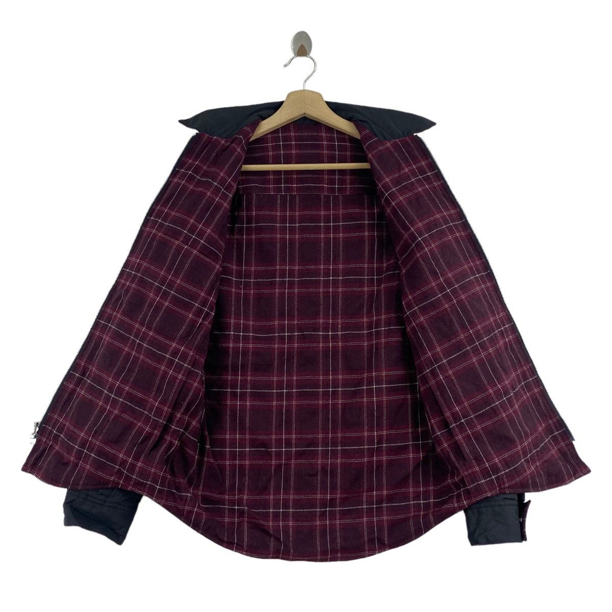 Theory THEORY Japanese Brand Check Tartan Reversible Full Zipper Size US XS / EU 42 / 0 - 6 Thumbnail