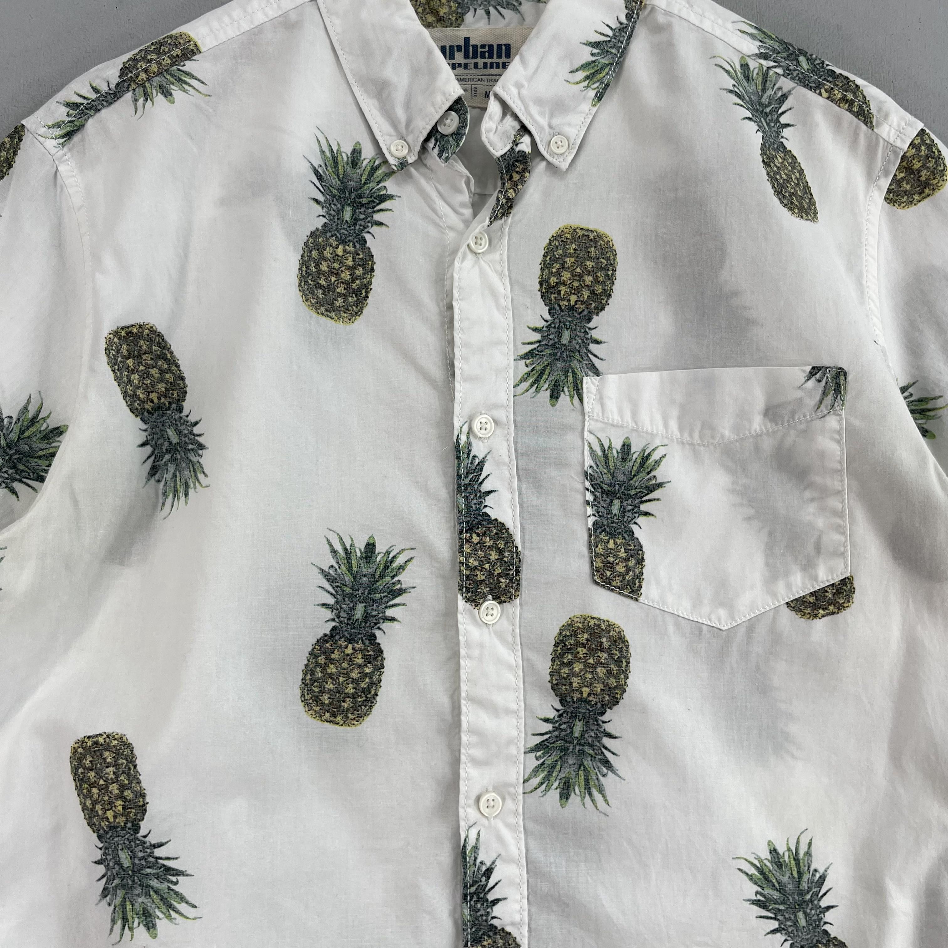 Japanese Brand Vintage Urban Pipeline Pineapple Tropical Fruit Motive Shirt Size US M / EU 48-50 / 2 - 2 Thumbnail
