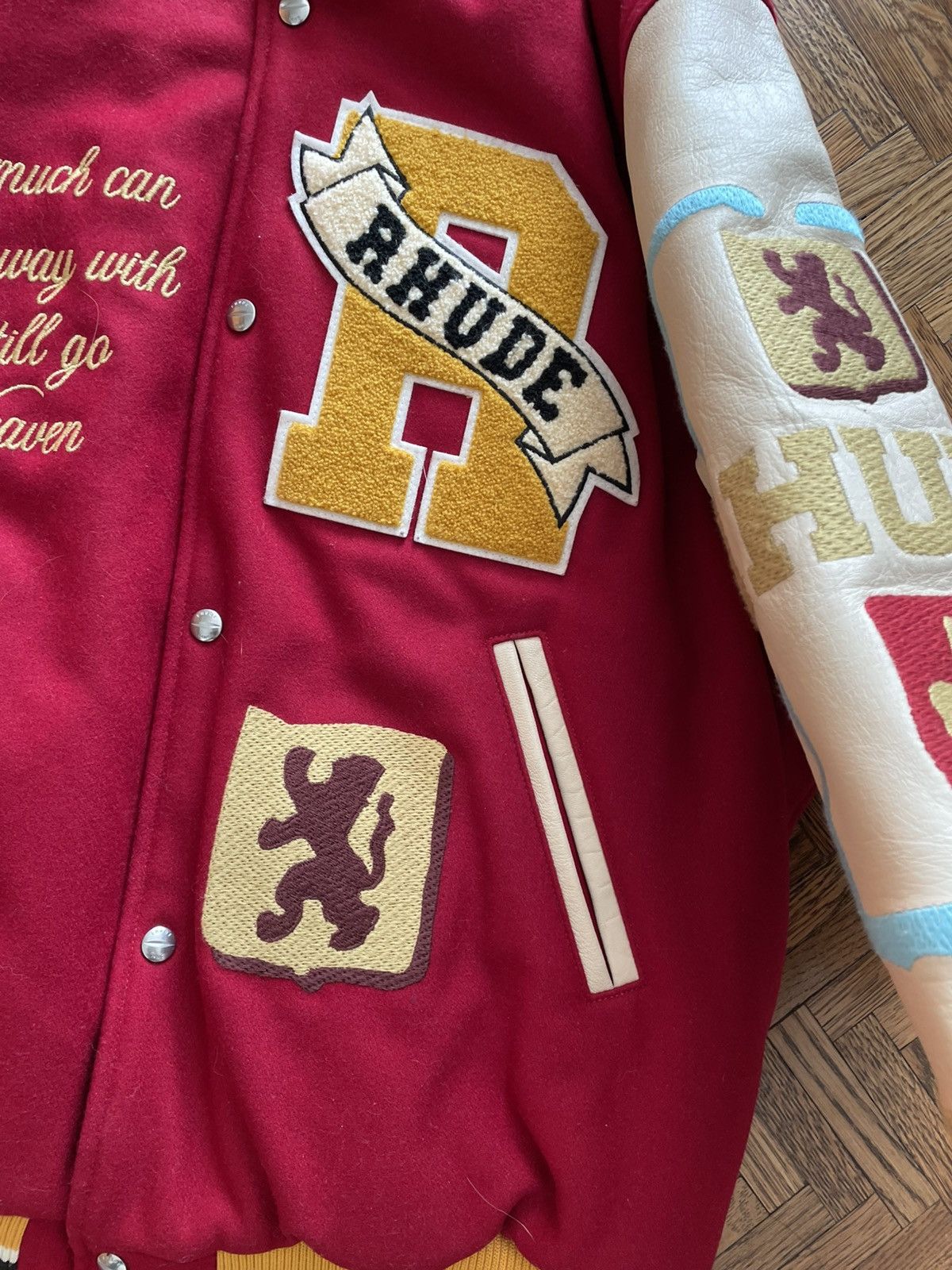 Rhude Rhude Bull Market Embroidered Varsity Jacket Size US XL / EU 56 / 4 - 3 Thumbnail