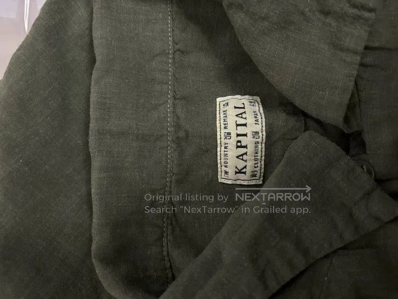 Kapital Kapital Soft linen Cuban collar shirt. Size US L / EU 52-54 / 3 - 7 Thumbnail