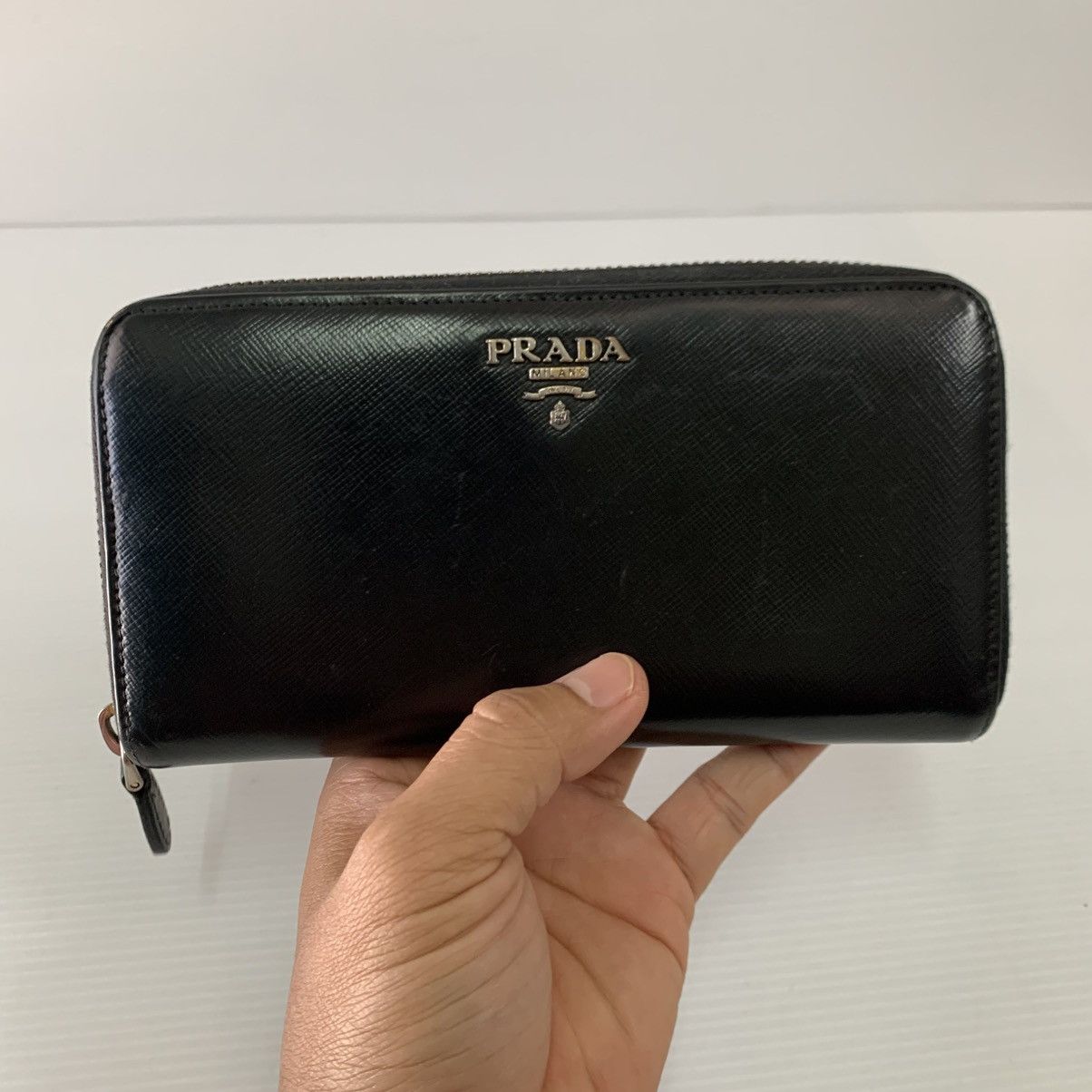 Prada Prada Black Leather Wallet Size ONE SIZE - 4 Thumbnail