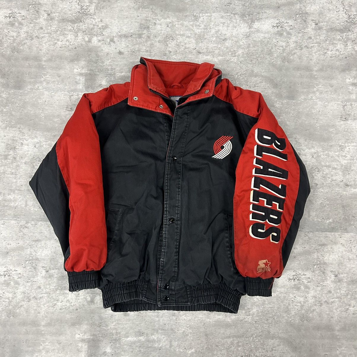 rare Portland trailblazers starter jacket sz large