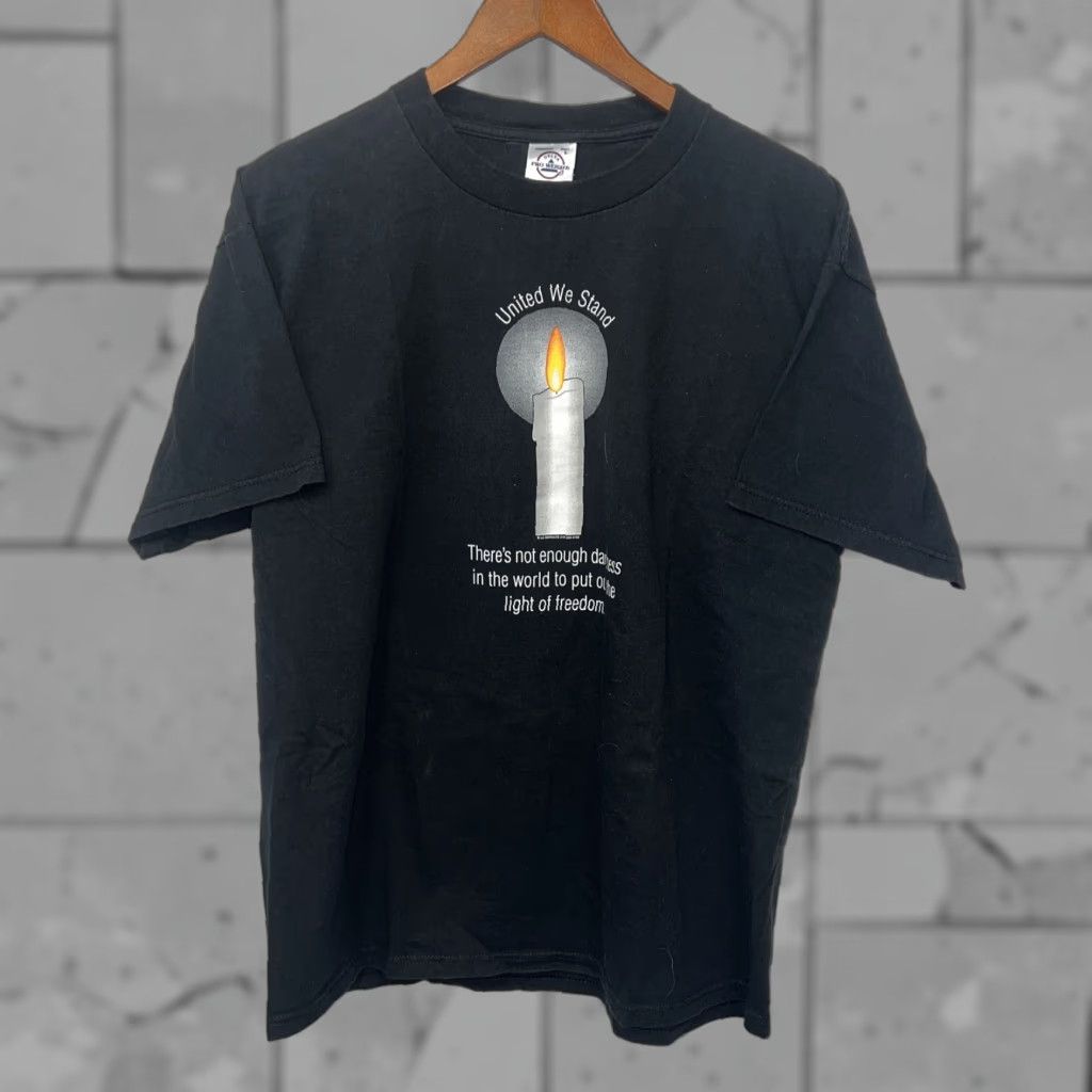 Delta VINTAGE Delta Pro Weight United We Stand Black T-Shirt Mens Size L USA Size US L / EU 52-54 / 3 - 1 Thumbnail