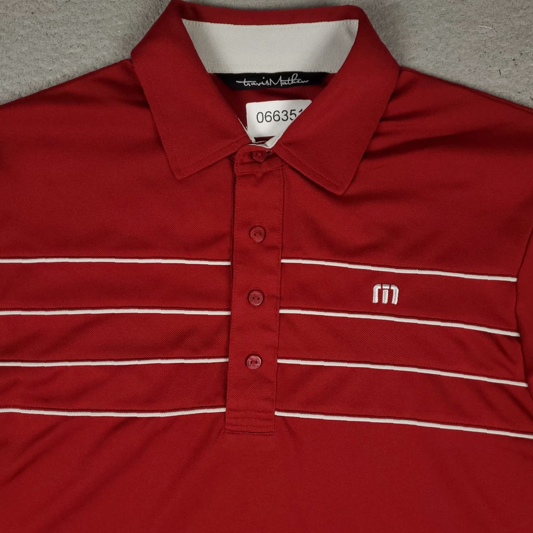 TravisMathew Travis Mathew Polo Shirt Mens Size M Red Polyester Golf Short Sleeve Size US M / EU 48-50 / 2 - 2 Thumbnail