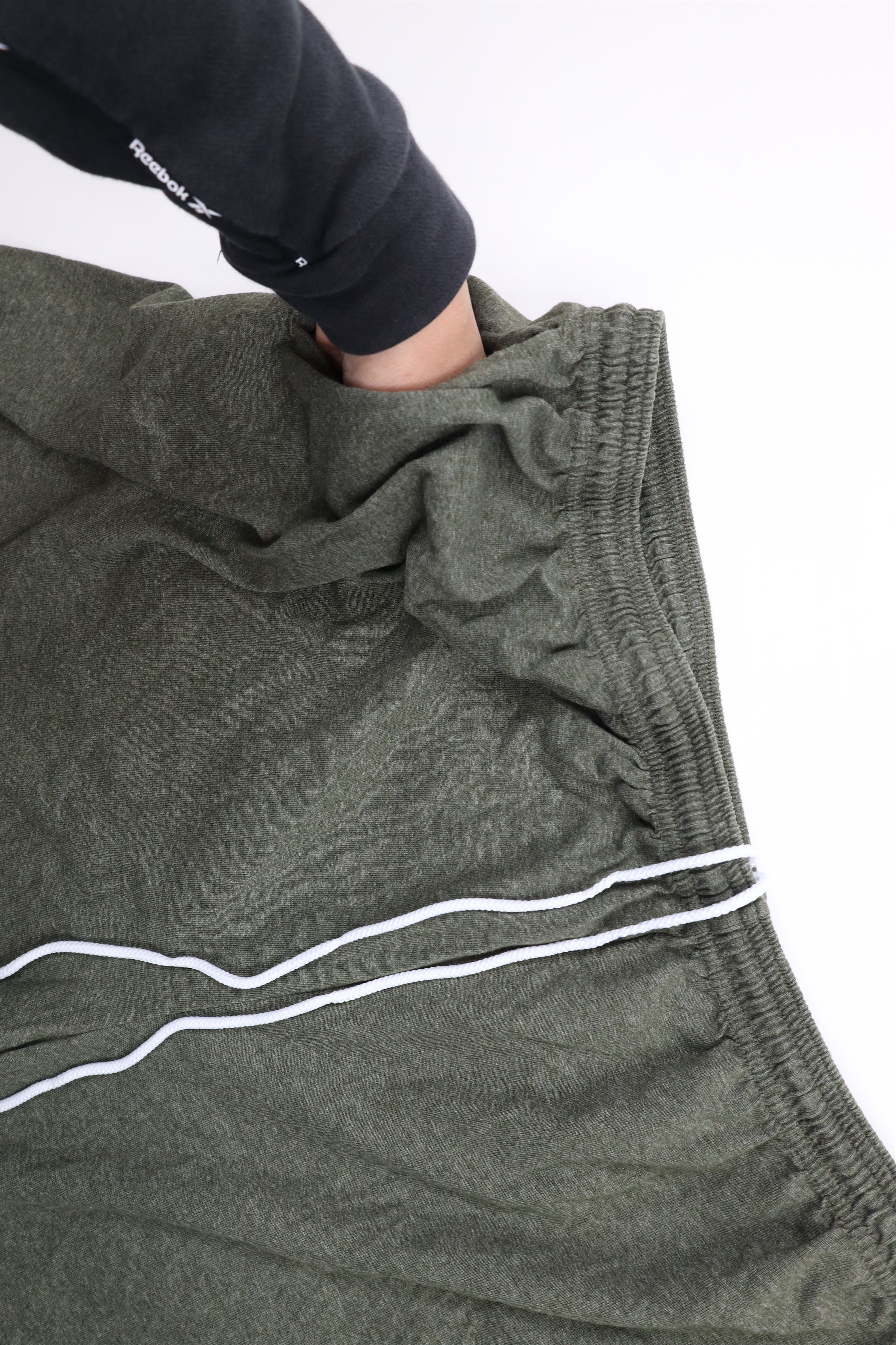 Vintage Vintage 90s Streetwear Blank Above Knee Shorts Heather Green Size US 40 / EU 56 - 5 Thumbnail