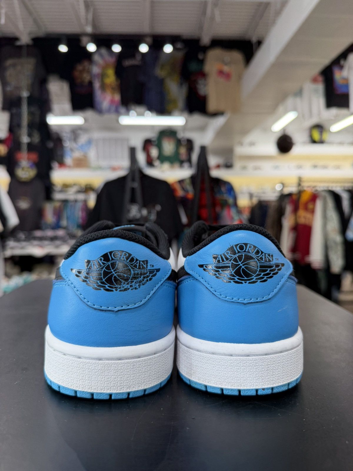 Jordan Brand Jordan 1 Low Black Dark Powder Blue Size 8.5 (2022) Size US 8.5 / EU 41-42 - 5 Thumbnail