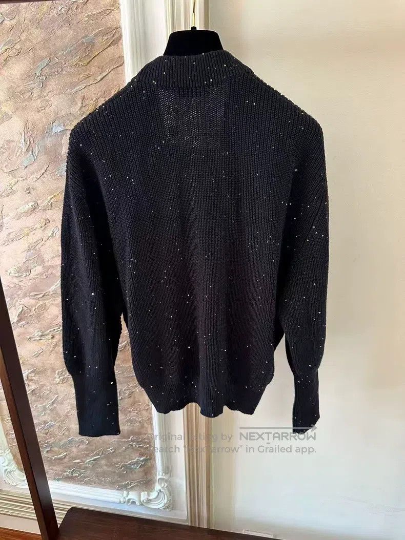 Brunello Cucinelli Brunello Cucinelli Sequined Cardigan Size L / US 10 / IT 46 - 2 Thumbnail