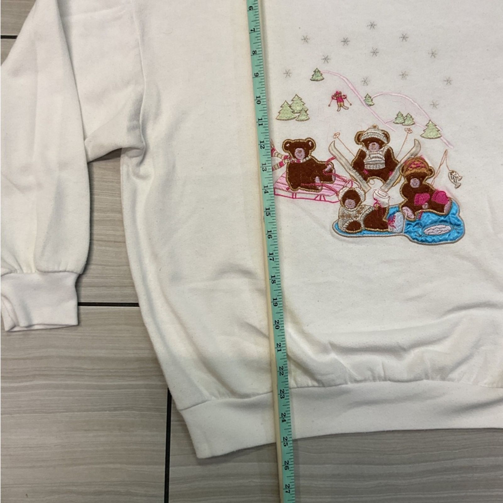 Vintage Nutcracker Embroidered Bear Christmas Sweatshirt Size M / US 6-8 / IT 42-44 - 5 Thumbnail