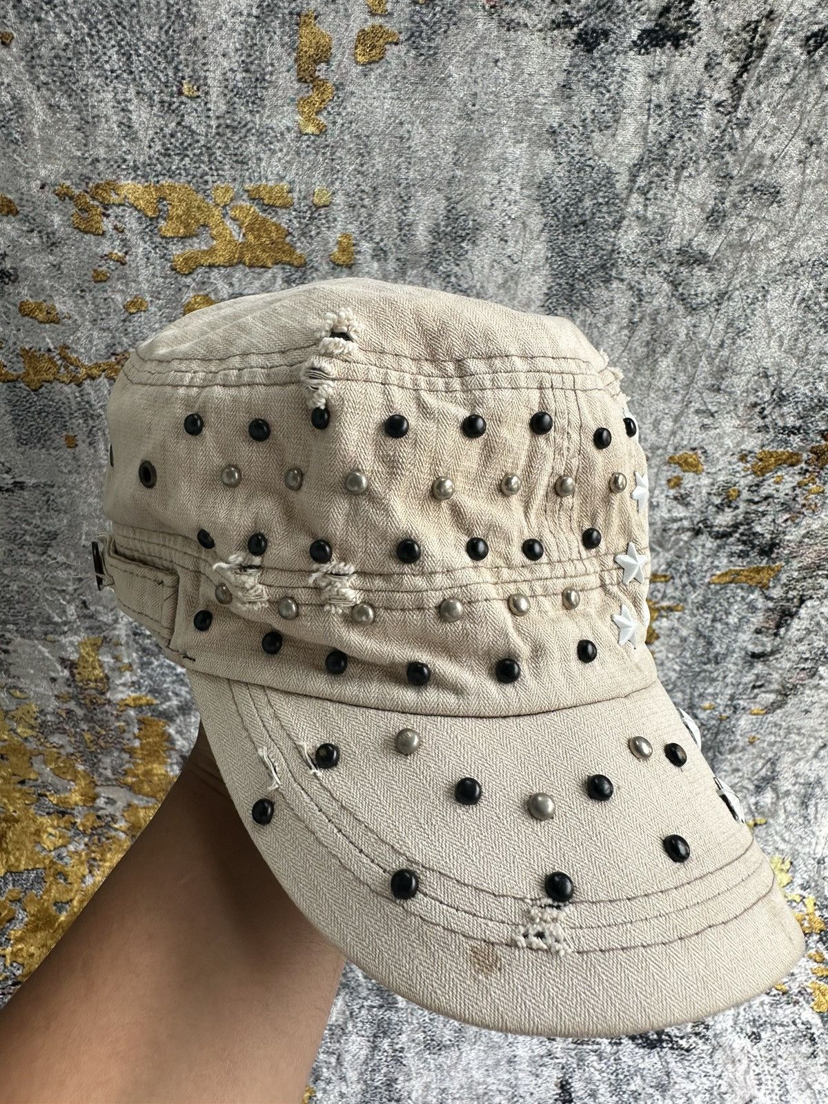 Hysteric Glamour CRAZY STUDED STAR BALENCIAGA STYLE CAP Size ONE SIZE - 3 Thumbnail