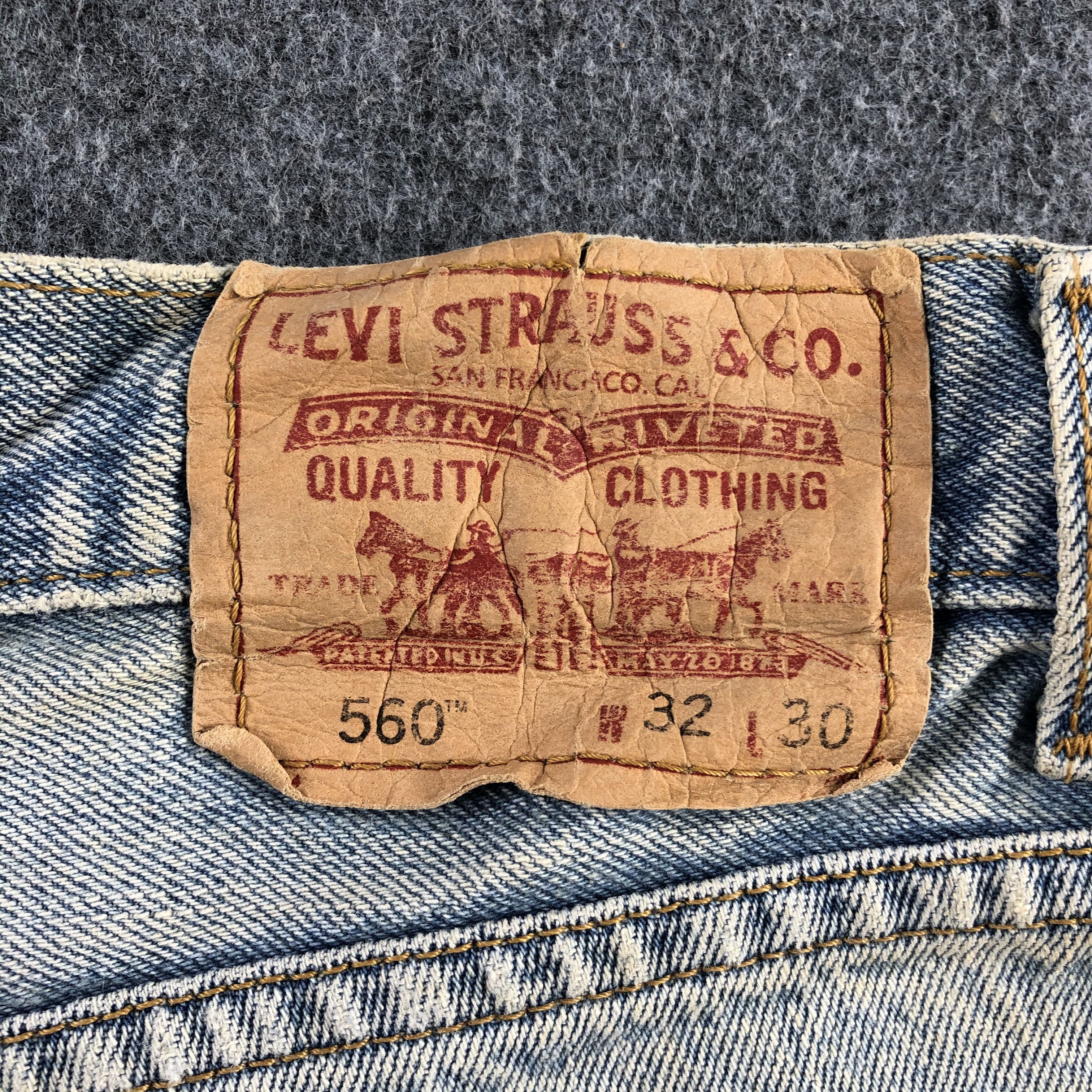 Levi's Vintage Light Wash Levis 560 Jeans-J2280 Size US 32 / EU 48 - 5 Thumbnail