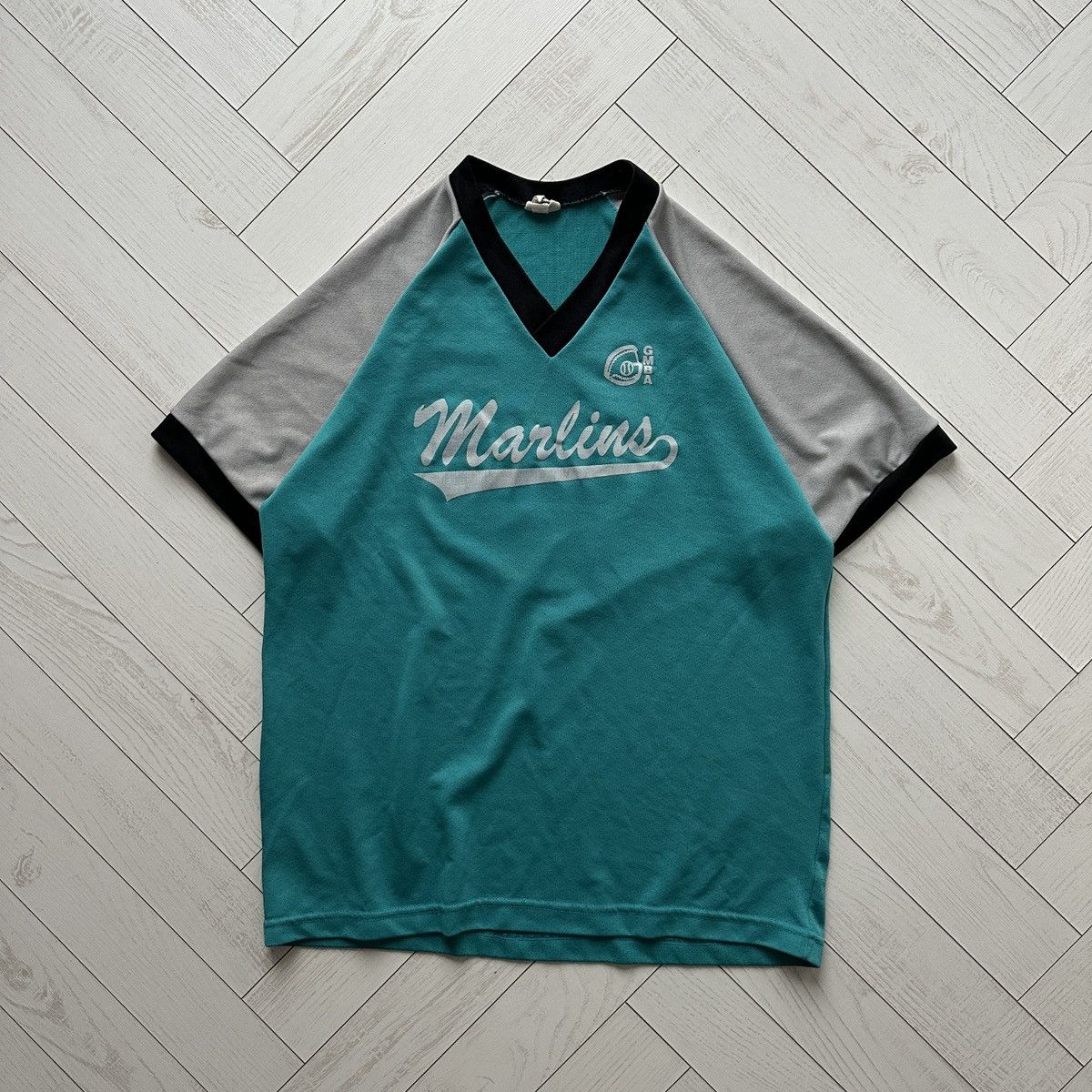 Other Vintage 80s Darby GMBA sportswear Marlins jersey Canada y2k Size US L / EU 52-54 / 3 - 3 Thumbnail