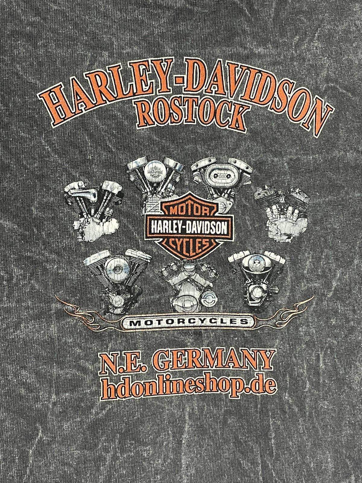 Harley Davidson × Vintage × West Coast Choppers Vintage 2001 Harley Davidson Washed Faded T-shirt Size US L / EU 52-54 / 3 - 12 Thumbnail