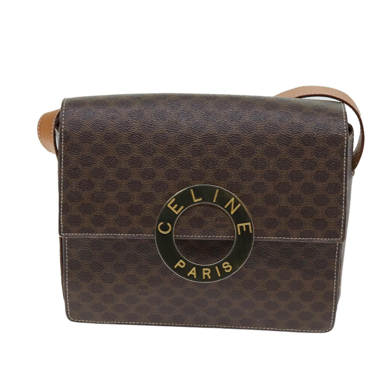 Celine CELINE Macadam Canvas Shoulder Bag Pvc Brown Size ONE SIZE - 2 Thumbnail