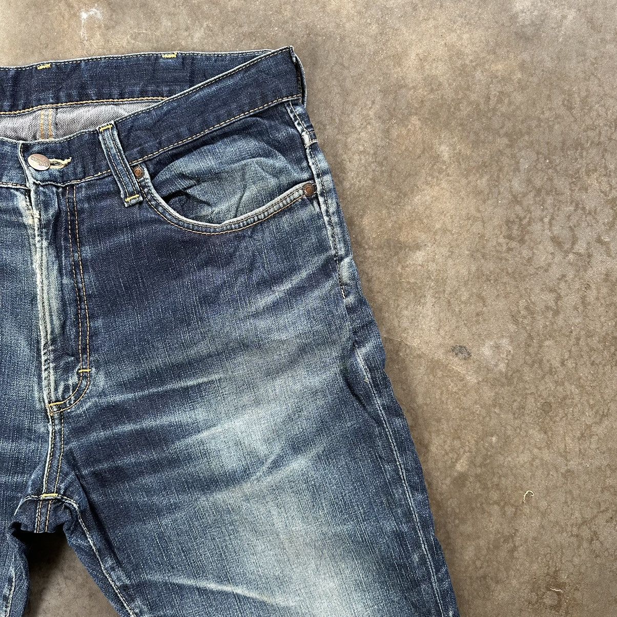 Japanese Brand Vintage Wrangler Distressed Jean Faded Denim Pant W34 Size US 34 / EU 50 - 4 Thumbnail