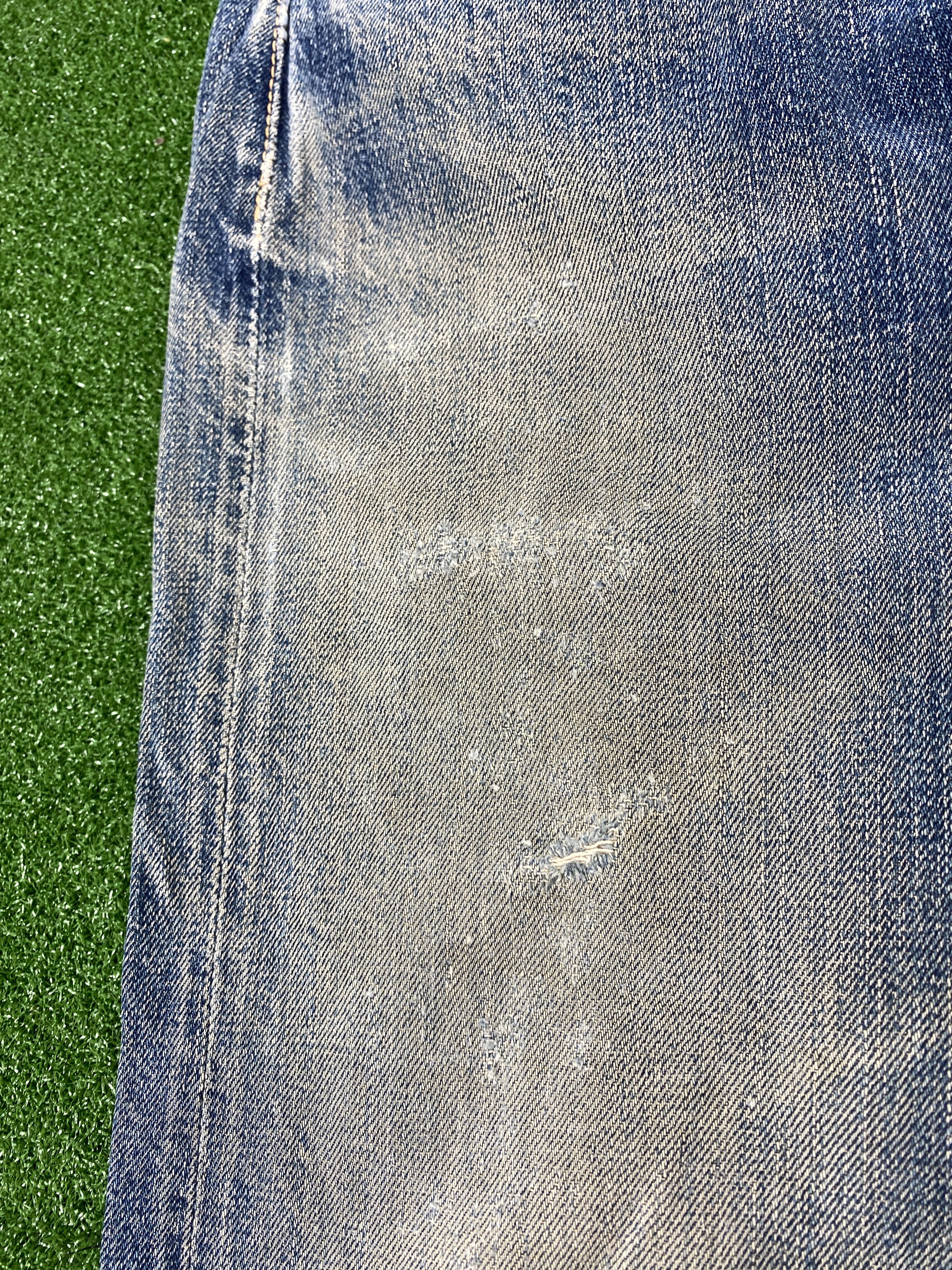 Japanese Brand 💢 Selvedge Joe Mccoy & Co Faded Distressed Jeans CP0084 Size US 32 / EU 48 - 4 Thumbnail