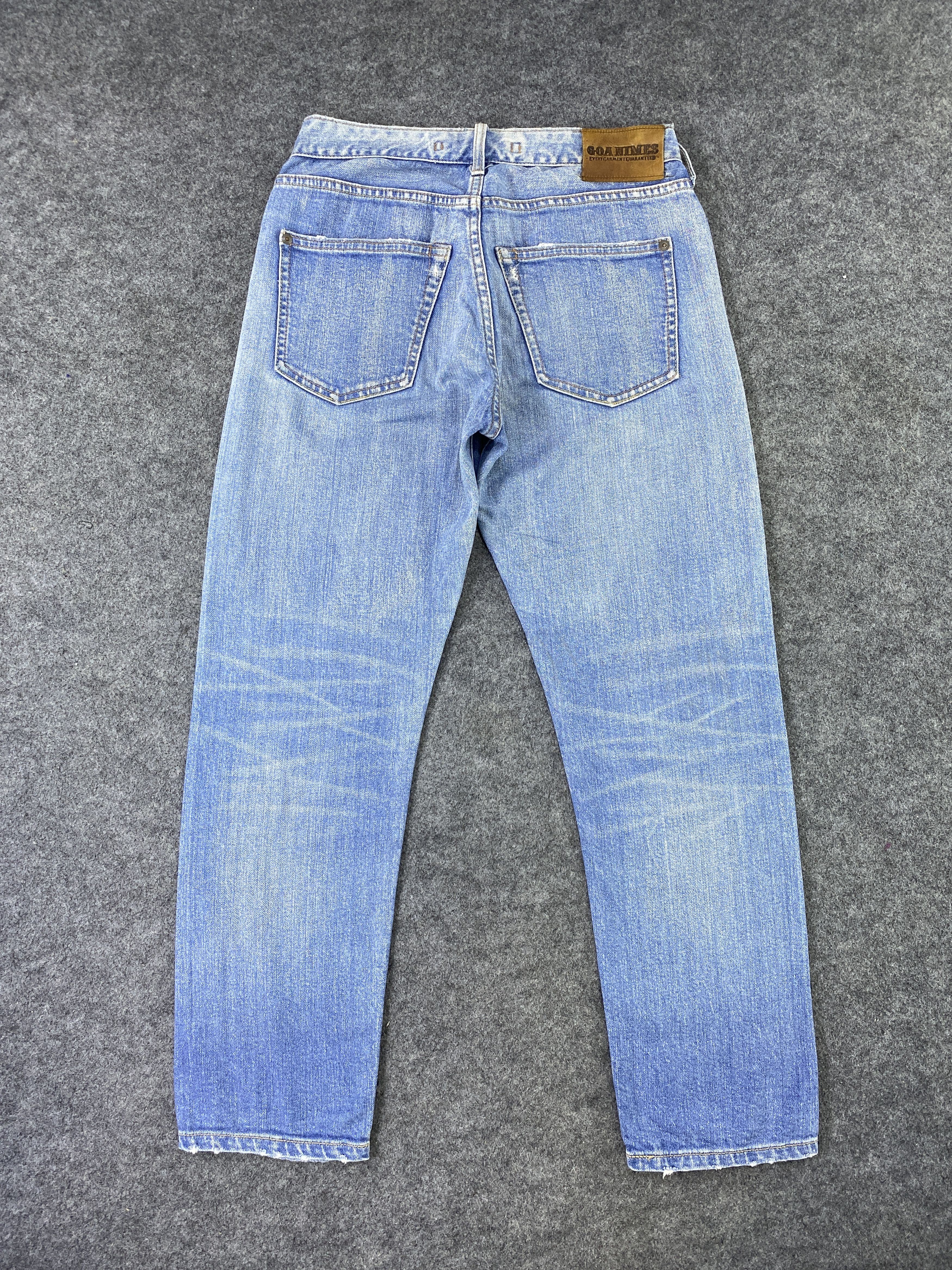 Japanese Brand GOA NIMES SELVEDGE BLUE WASH JEANS -J1132 Size US 28 / EU 44 - 3 Thumbnail