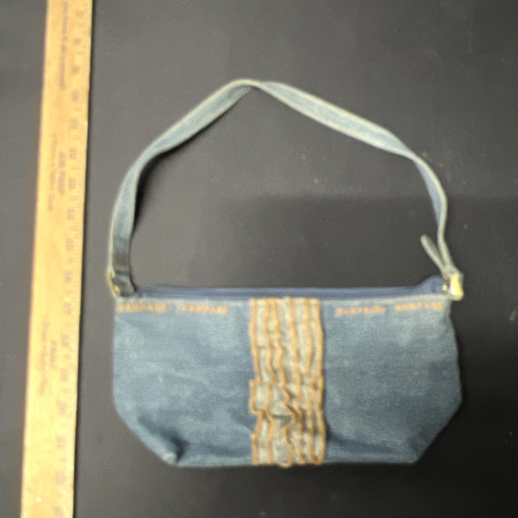 Vintage VINTAGE Rampage Y2k Shoulder Bag Denim Suede Purse Woman Western Bag Size ONE SIZE - 2 Thumbnail