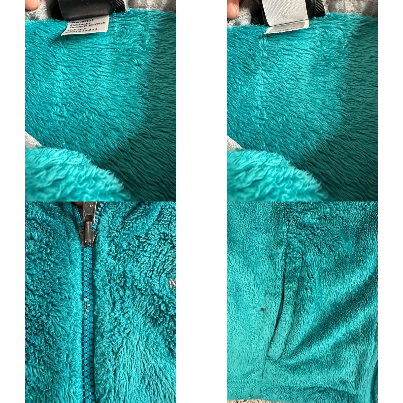 The North Face VINTAGE The North Face Jacket Womens S Teal High Pile Osito Fleece Coat Ladies FLaw Size S / US 4 / IT 40 - 8 Thumbnail