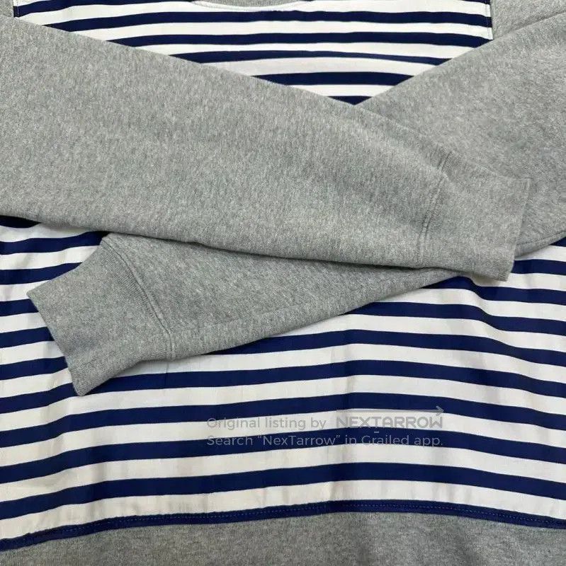 Burberry Burberry Gray Striped Cropped Sweatshirt for Women. Size S / US 4 / IT 40 - 5 Thumbnail