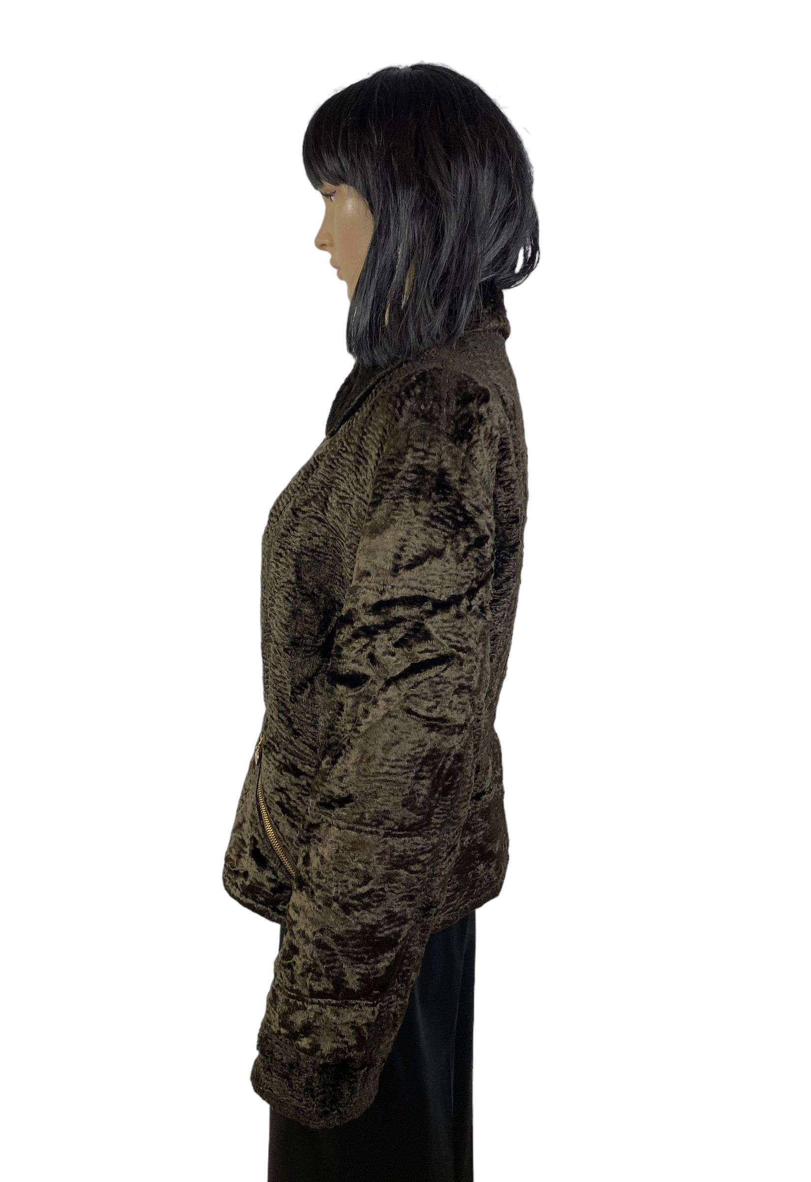 Sonia Rykiel × Vintage Sonia Rykiel Vintage Faux Fur Warm Jacket Size L / US 10 / IT 46 - 4 Thumbnail