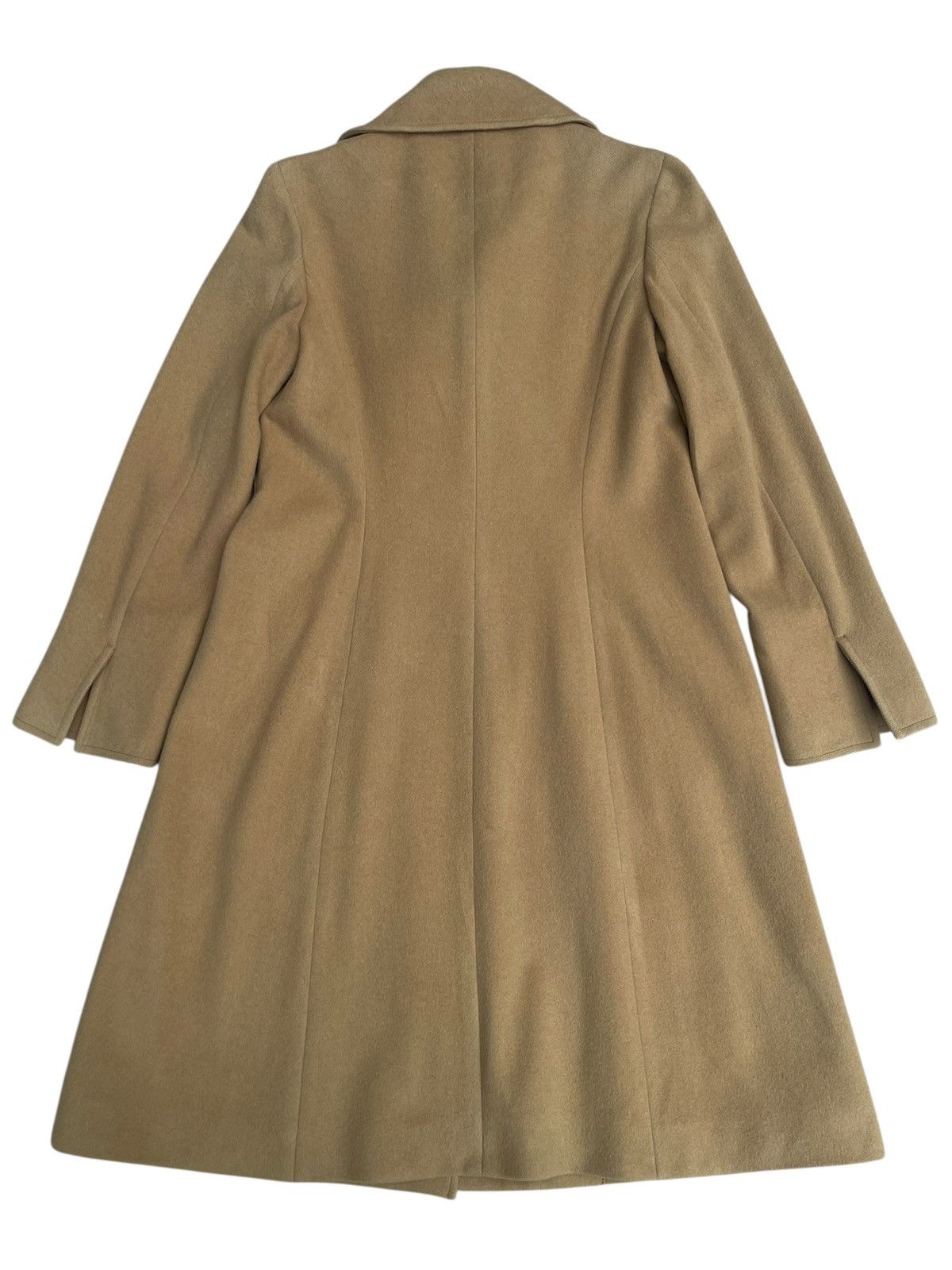 DKNY DKNY Camel Wool Coat Size 4 - Classic Double Breasted Size M / US 6-8 / IT 42-44 - 2 Thumbnail