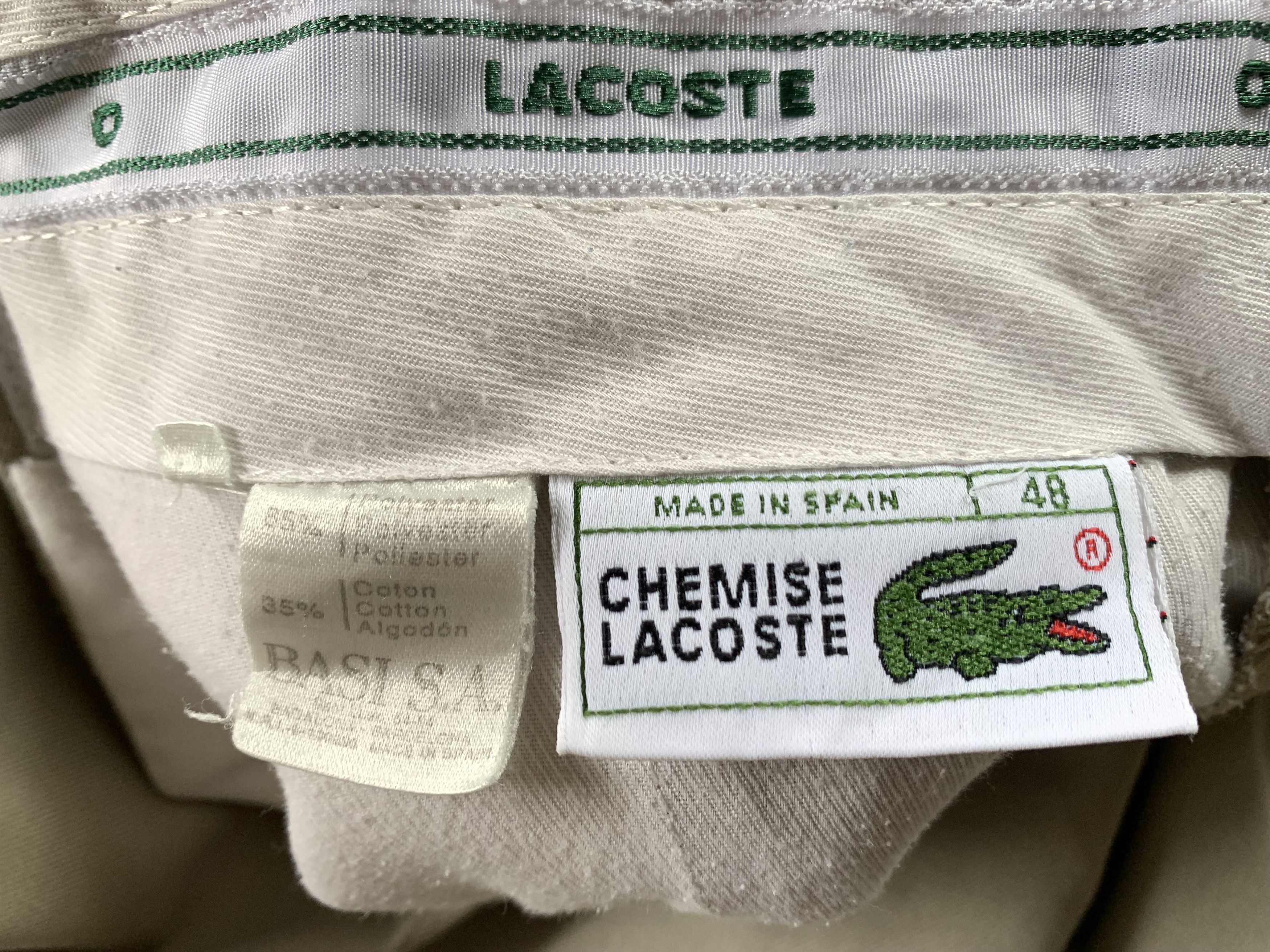 Lacoste × Vintage Vintage Lacoste Grey Trousers Size US 32 / EU 48 - 8 Thumbnail