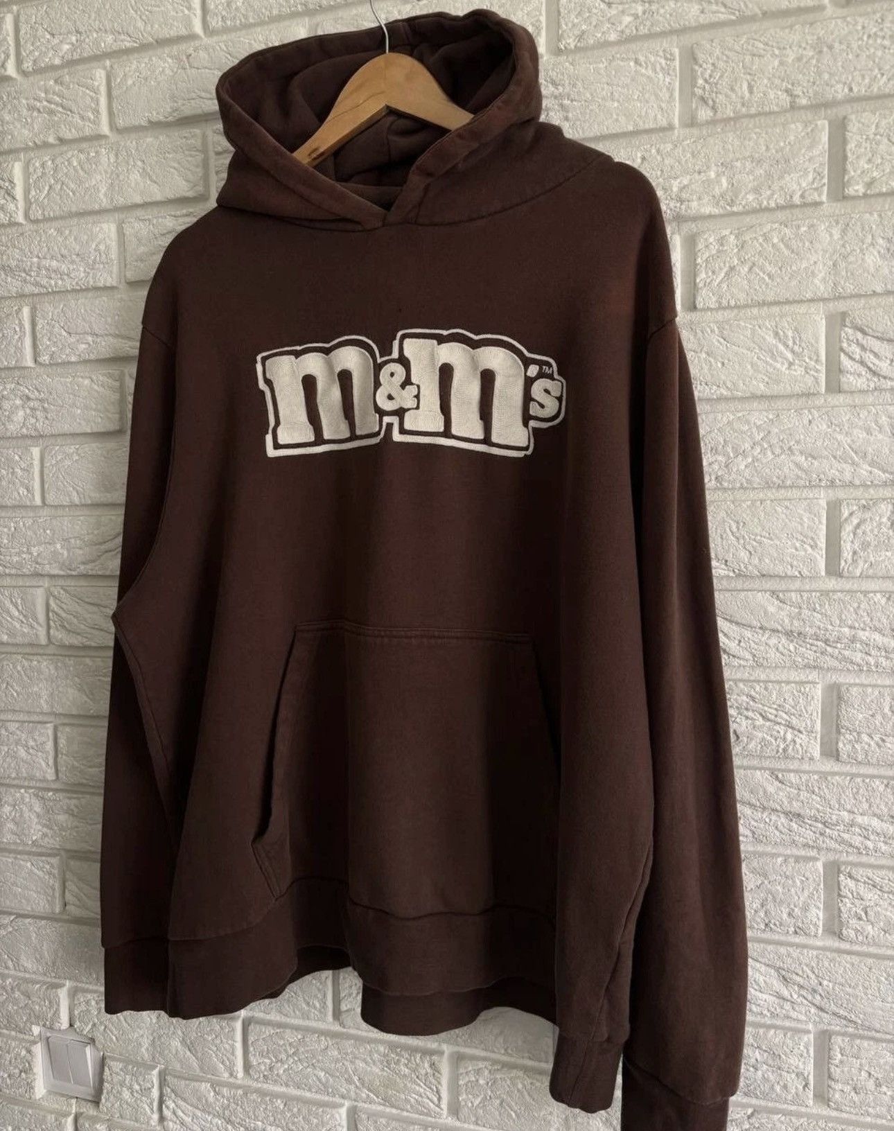 Vintage M&M’s mens vintage hoodie brown size XL rare Y2K style Size US XL / EU 56 / 4 - 4 Thumbnail