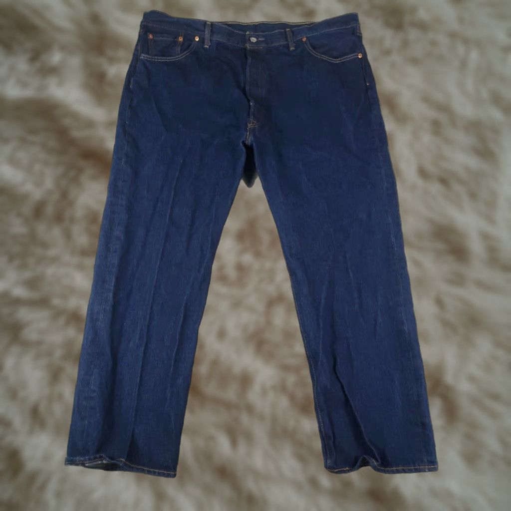 Levi's Levis 501 Jeans Mens Size 44x30 Blue Straight Leg Denim Pants Size US 44 / EU 60 - 1 Thumbnail