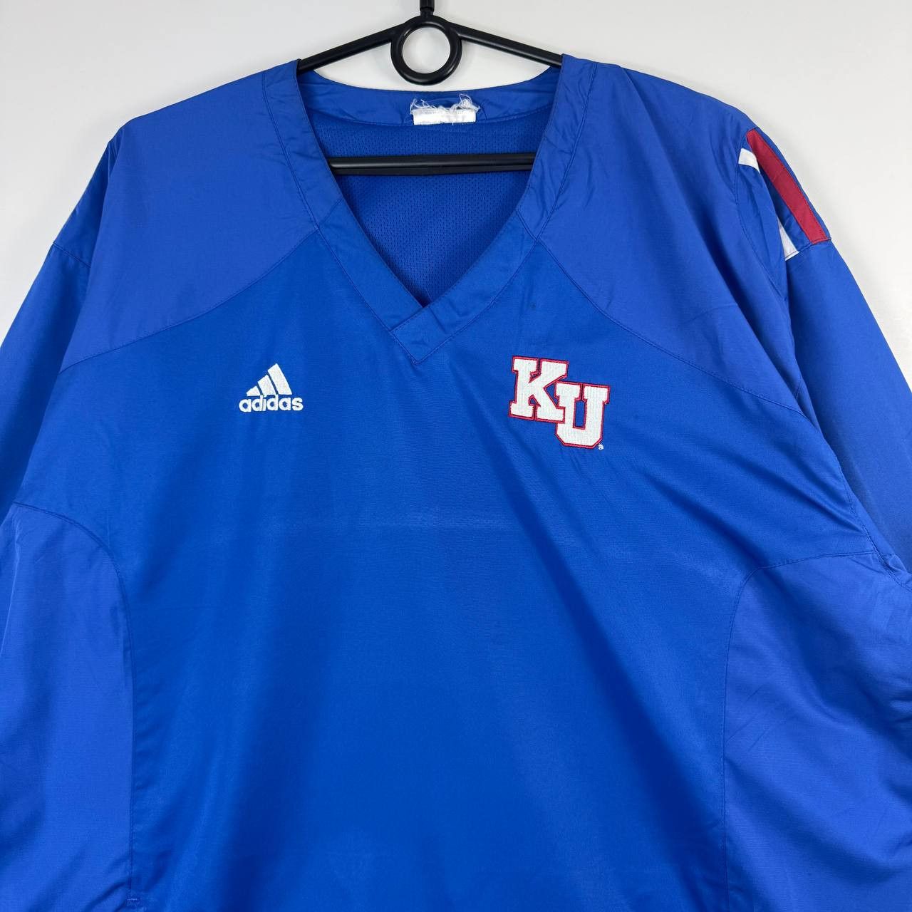 Adidas Adidas KU Kansas Jayhawks Football Warm Up Jersey Size L Size US L / EU 52-54 / 3 - 2 Thumbnail