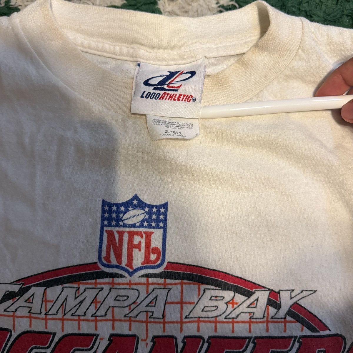 NFL Vintage 90s tampa bay bucaneers Size US XL / EU 56 / 4 - 5 Thumbnail