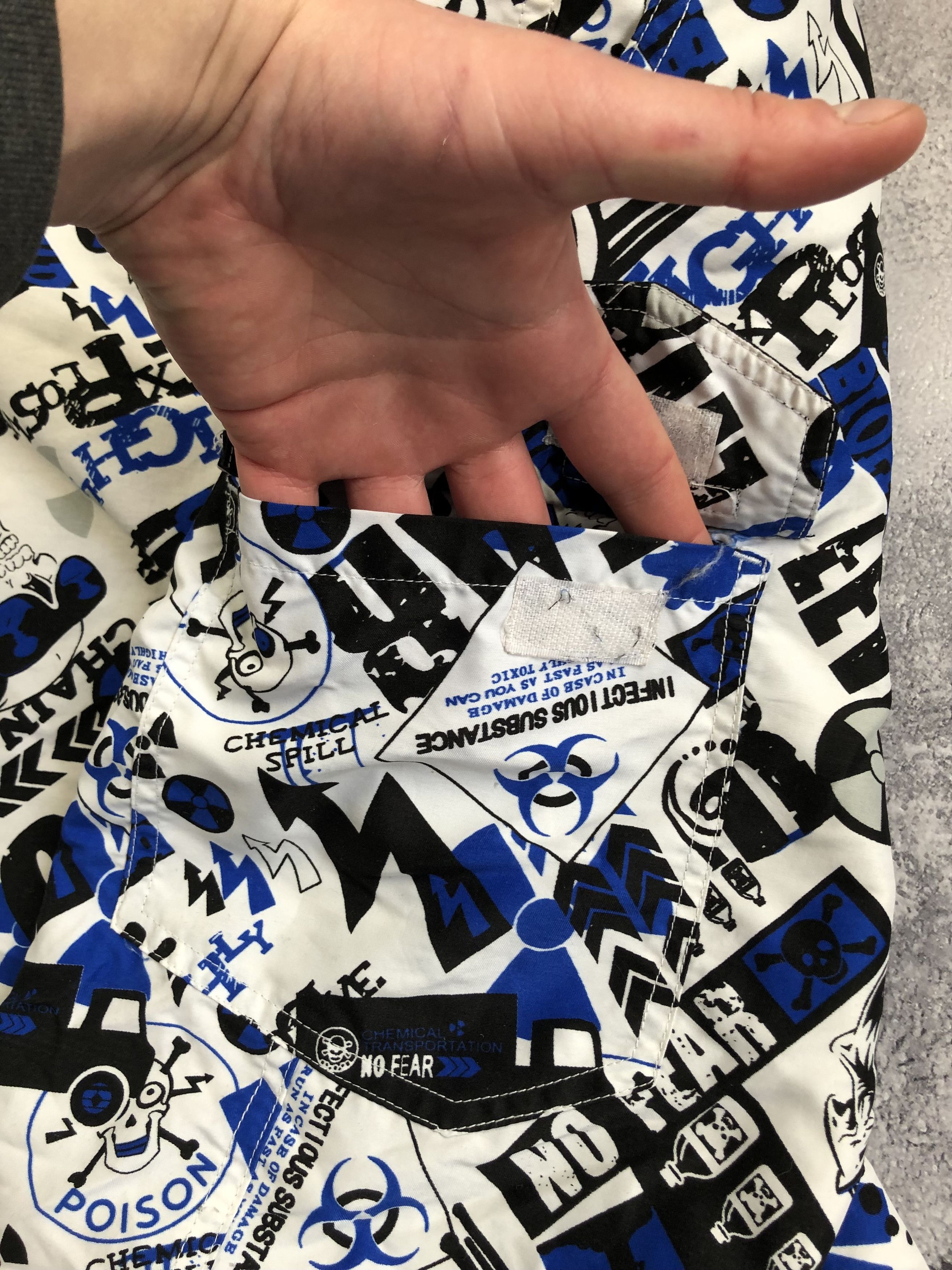 No Fear NO FEAR Crazy Y2k Monogram Shorts Streetwear Beach Serf Size US 33 - 16 Thumbnail