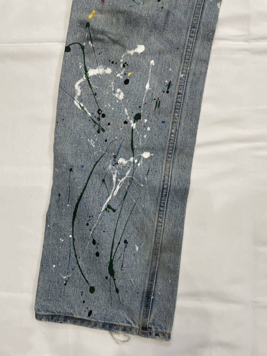 Number (N)ine NUMBER (N)INE 06ss Guns Ara Paint Denim Blue US 28 Size US 28 / EU 44 - 6 Thumbnail