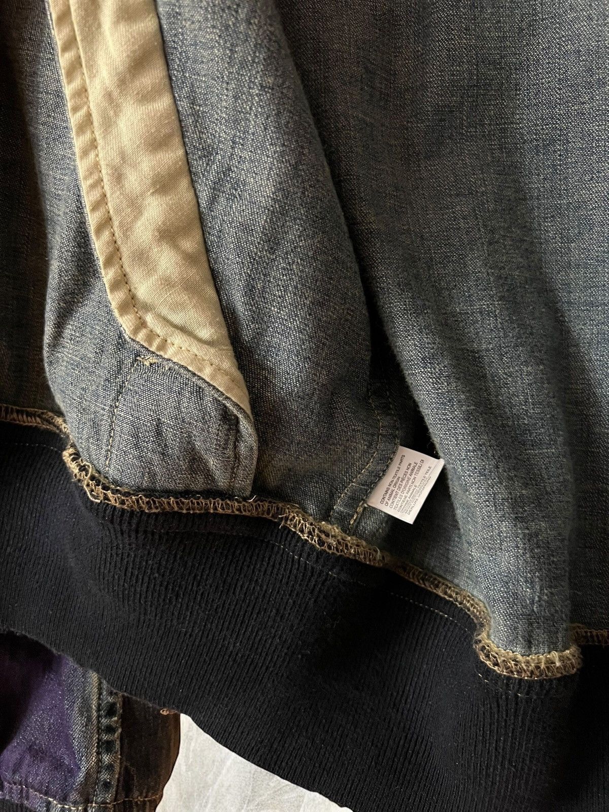 Denim & Supply Ralph Lauren × Polo Ralph Lauren × Vintage DENIM & SUPPLY RALPH LAUREN Denim Bomber jacket ma1 painted Size US M / EU 48-50 / 2 - 8 Thumbnail