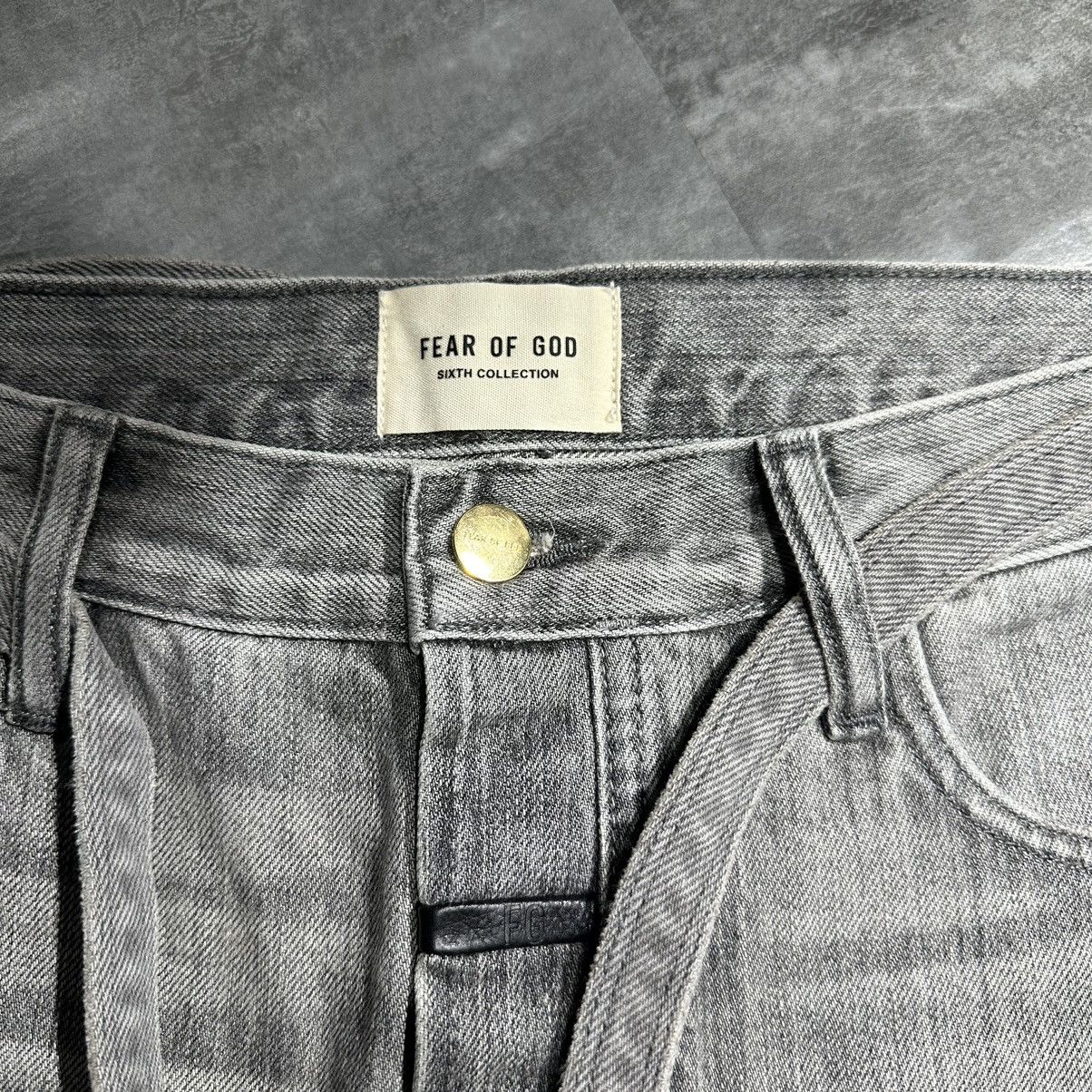Fear of God Fear of God 6th Relaxed Fit Denim Jeans - God Grey Size US 29 - 3 Thumbnail