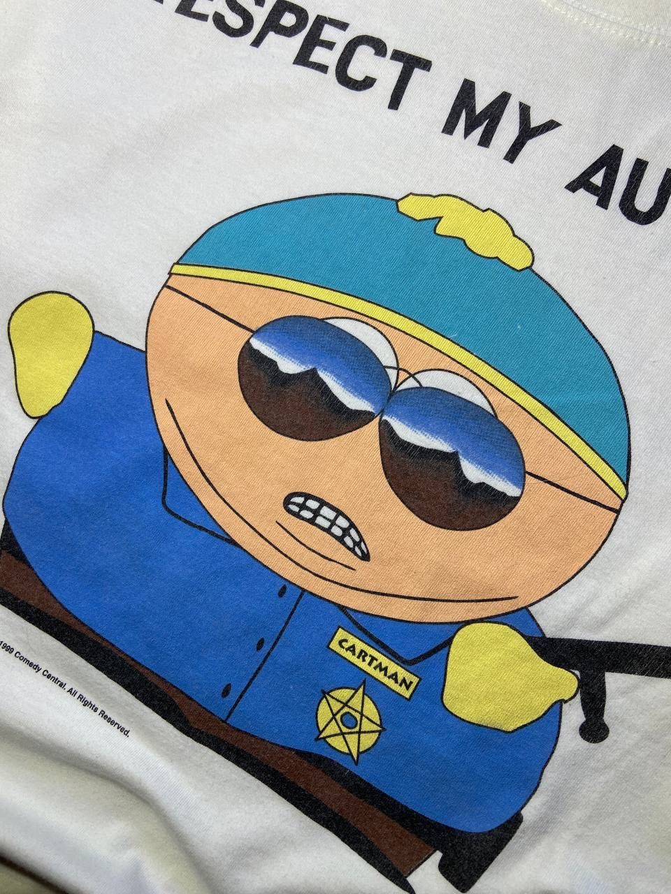 Cartoon Network × Vintage Vintage South Park 1999 Cartoon T-Shirt Respect My Authority Size US L / EU 52-54 / 3 - 8 Thumbnail