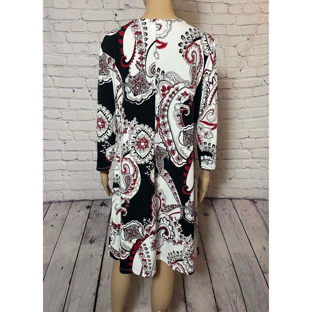 Chicos Chico's Trapeze Paisley Dress Size 1 US M Size M / US 6-8 / IT 42-44 - 6 Thumbnail